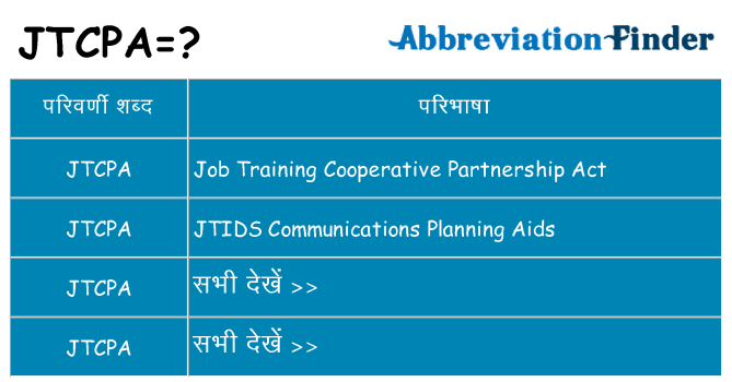 jtcpa का क्या अर्थ है