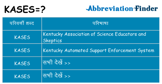 kases का क्या अर्थ है