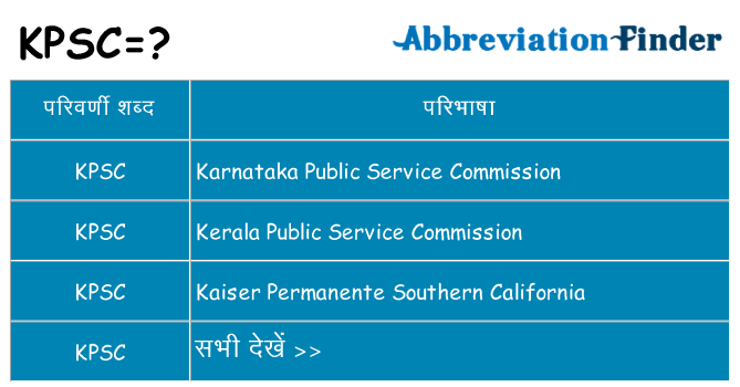 kpsc का क्या अर्थ है