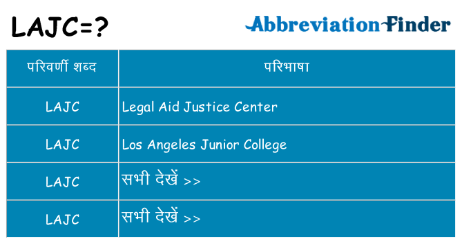 lajc का क्या अर्थ है