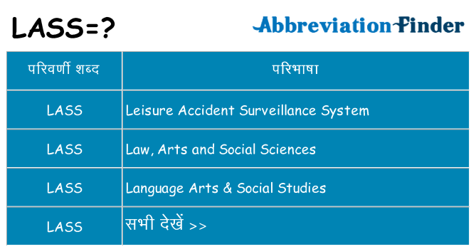lass का क्या अर्थ है