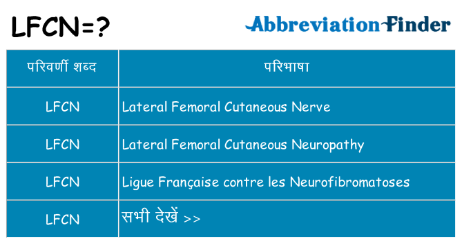 lfcn का क्या अर्थ है