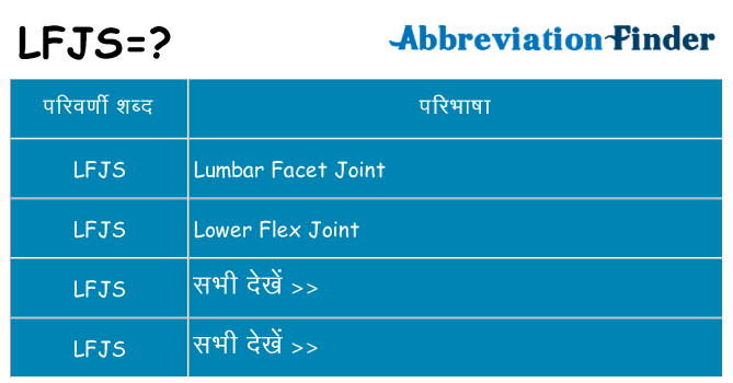 lfjs का क्या अर्थ है