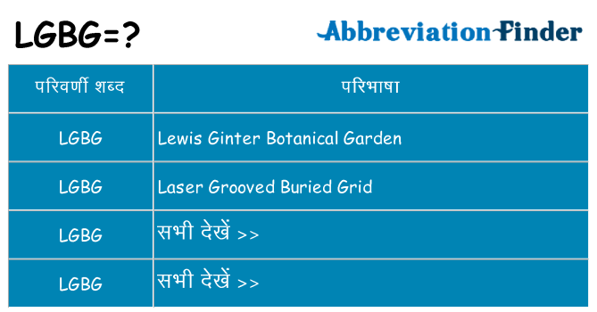 lgbg का क्या अर्थ है