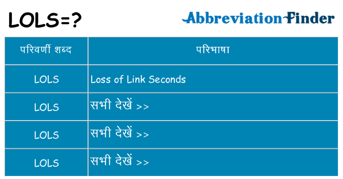 lols का क्या अर्थ है