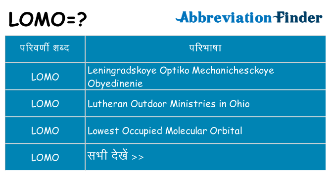 lomo का क्या अर्थ है