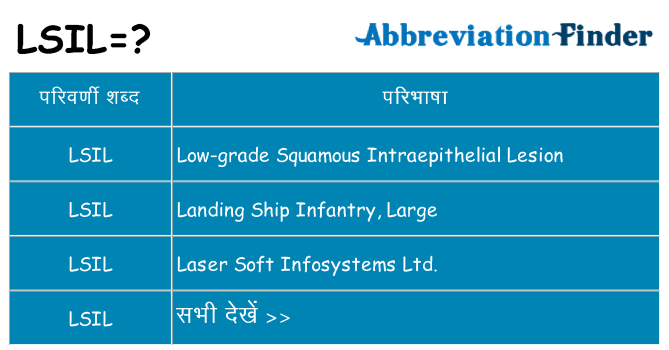 lsil का क्या अर्थ है