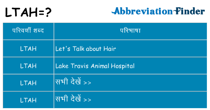 ltah का क्या अर्थ है