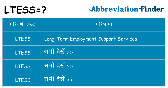 ltess का क्या अर्थ है