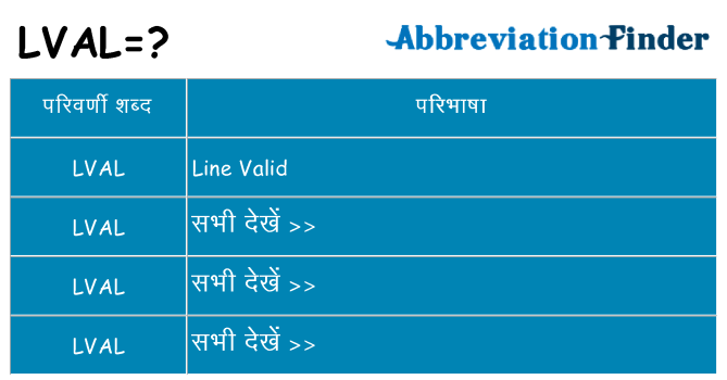 lval का क्या अर्थ है
