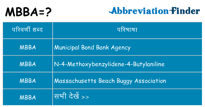 mbba का क्या अर्थ है