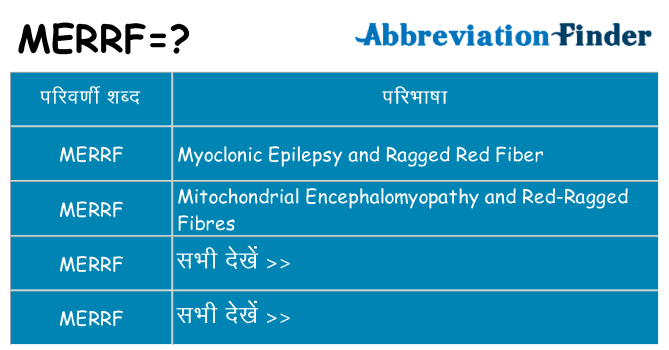 merrf का क्या अर्थ है
