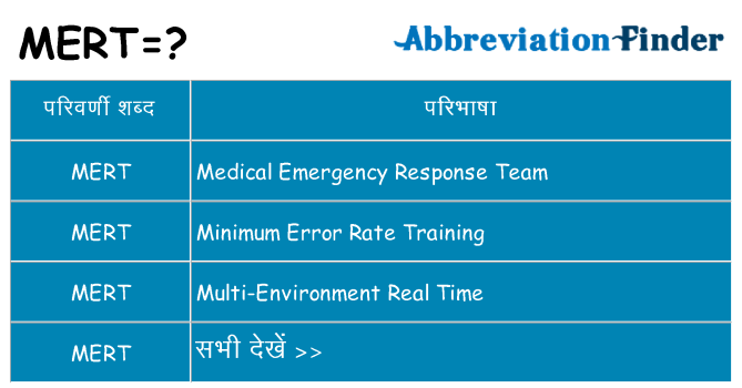 mert का क्या अर्थ है