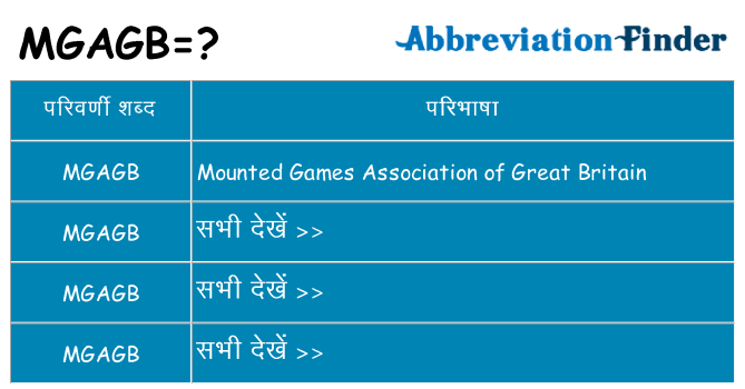 mgagb का क्या अर्थ है