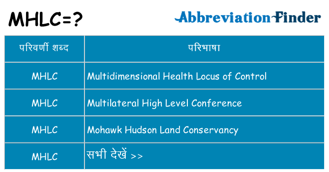 mhlc का क्या अर्थ है