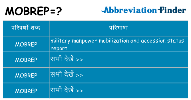 mobrep का क्या अर्थ है
