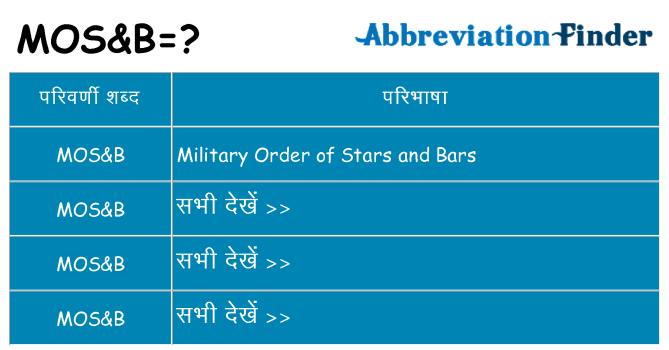 mosb का क्या अर्थ है