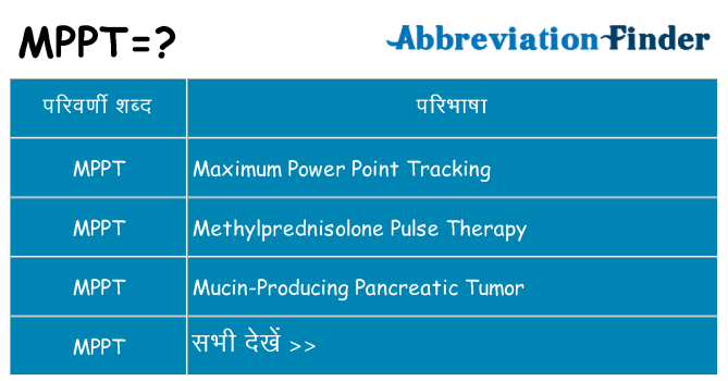 mppt का क्या अर्थ है