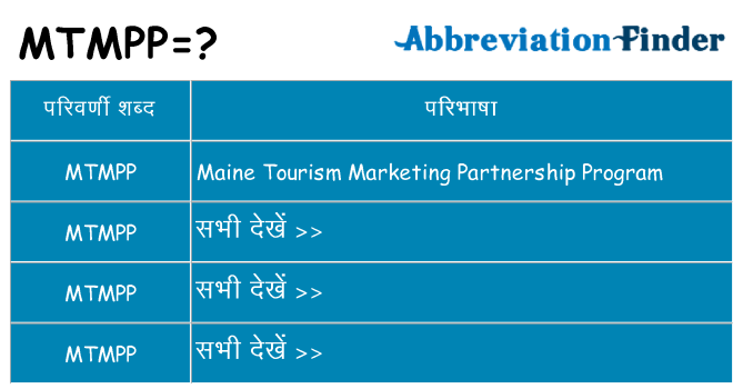 mtmpp का क्या अर्थ है