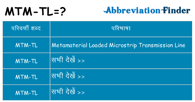 mtm-tl का क्या अर्थ है