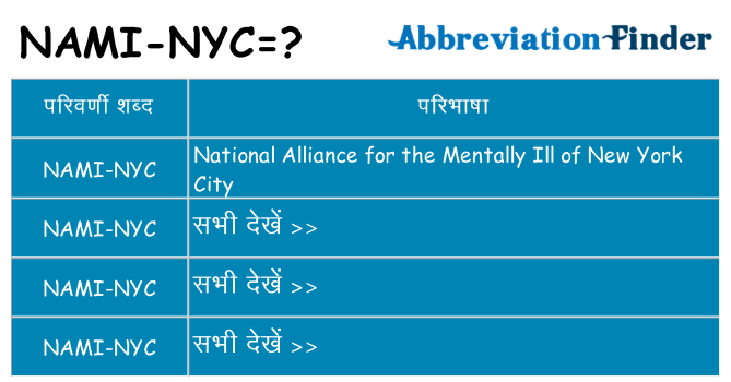 nami-nyc का क्या अर्थ है