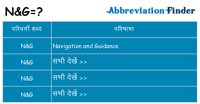 ng का क्या अर्थ है