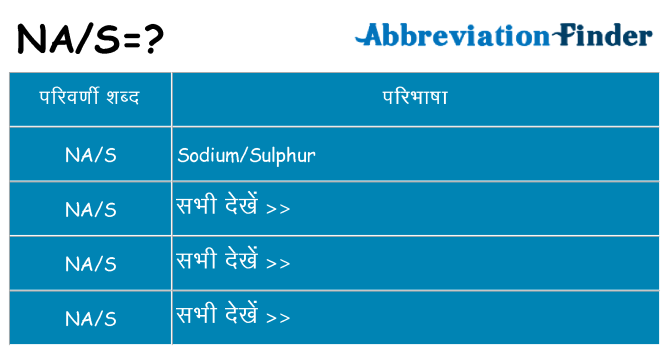 nas का क्या अर्थ है