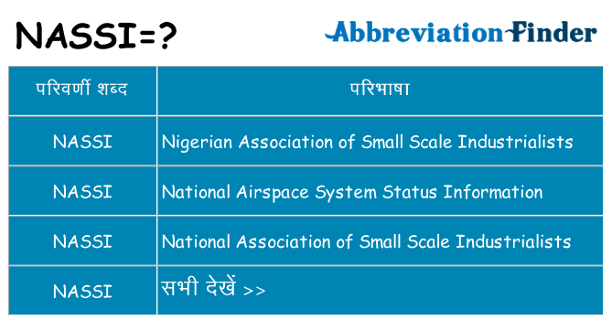 nassi का क्या अर्थ है