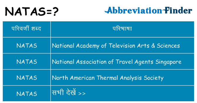 natas का क्या अर्थ है
