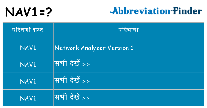 nav1 का क्या अर्थ है