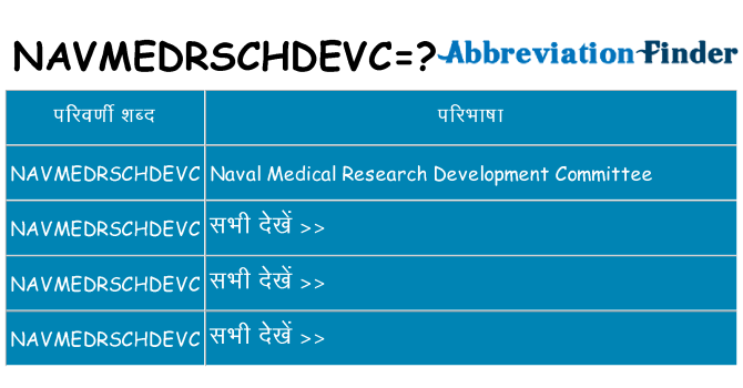navmedrschdevc का क्या अर्थ है