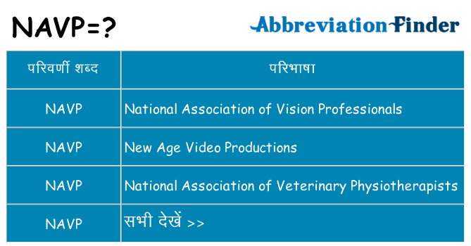 navp का क्या अर्थ है