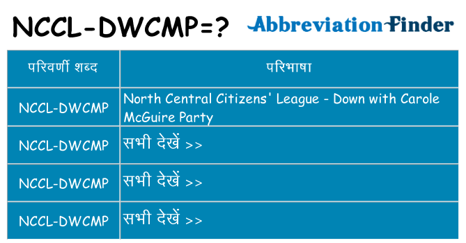 nccl-dwcmp का क्या अर्थ है