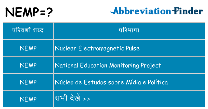 nemp का क्या अर्थ है