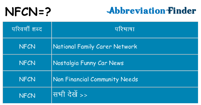 nfcn का क्या अर्थ है