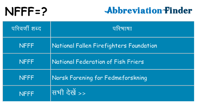 nfff का क्या अर्थ है