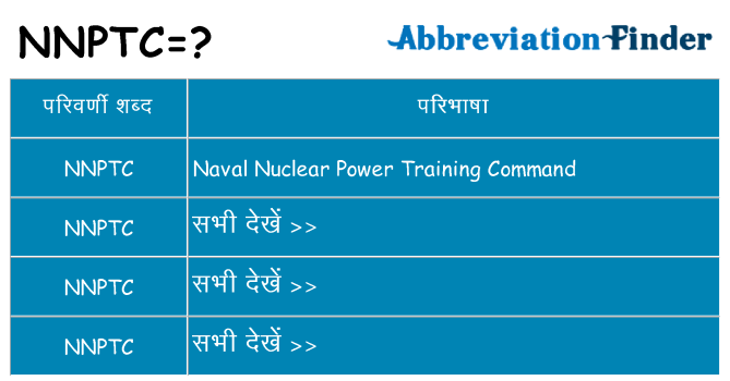 nnptc का क्या अर्थ है