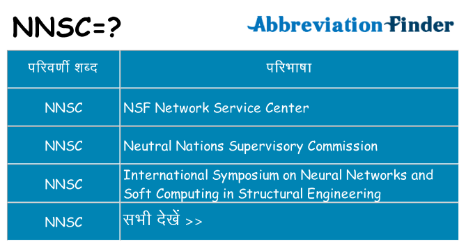 nnsc का क्या अर्थ है