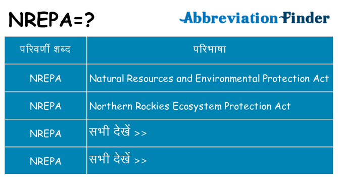 nrepa का क्या अर्थ है