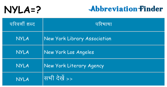 nyla का क्या अर्थ है