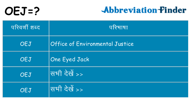 oej का क्या अर्थ है