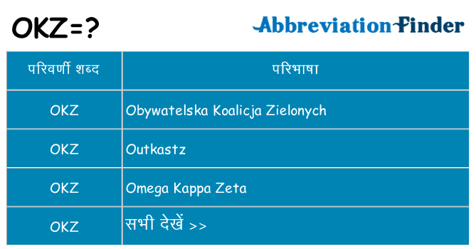 okz का क्या अर्थ है