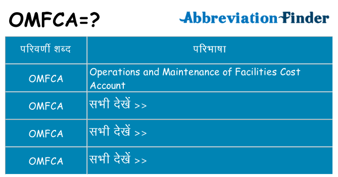 omfca का क्या अर्थ है