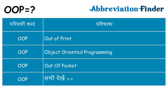 oop का क्या अर्थ है