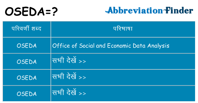 oseda का क्या अर्थ है