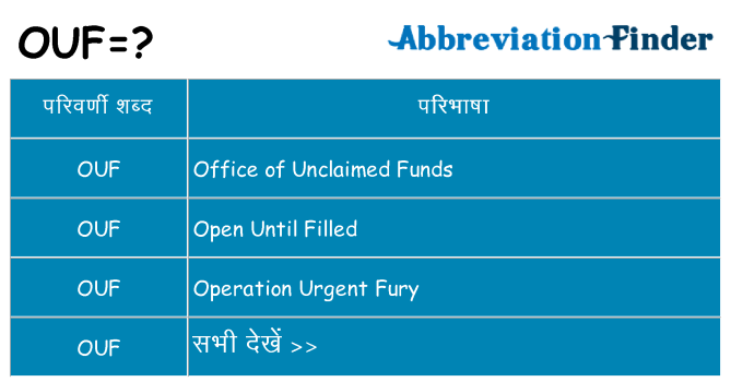 ouf का क्या अर्थ है