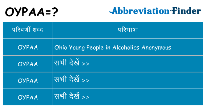 oypaa का क्या अर्थ है