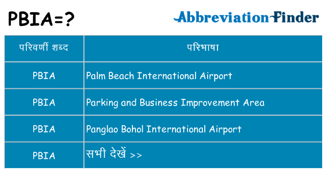 pbia का क्या अर्थ है