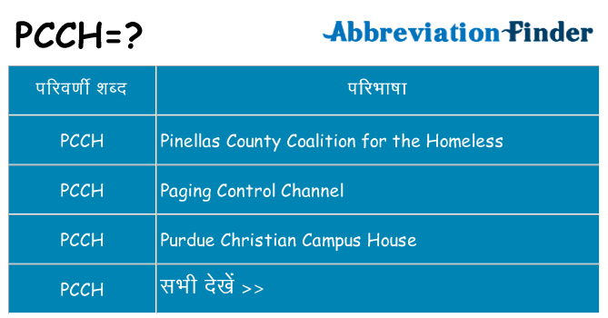 pcch का क्या अर्थ है