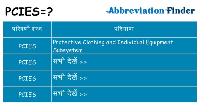 pcies का क्या अर्थ है